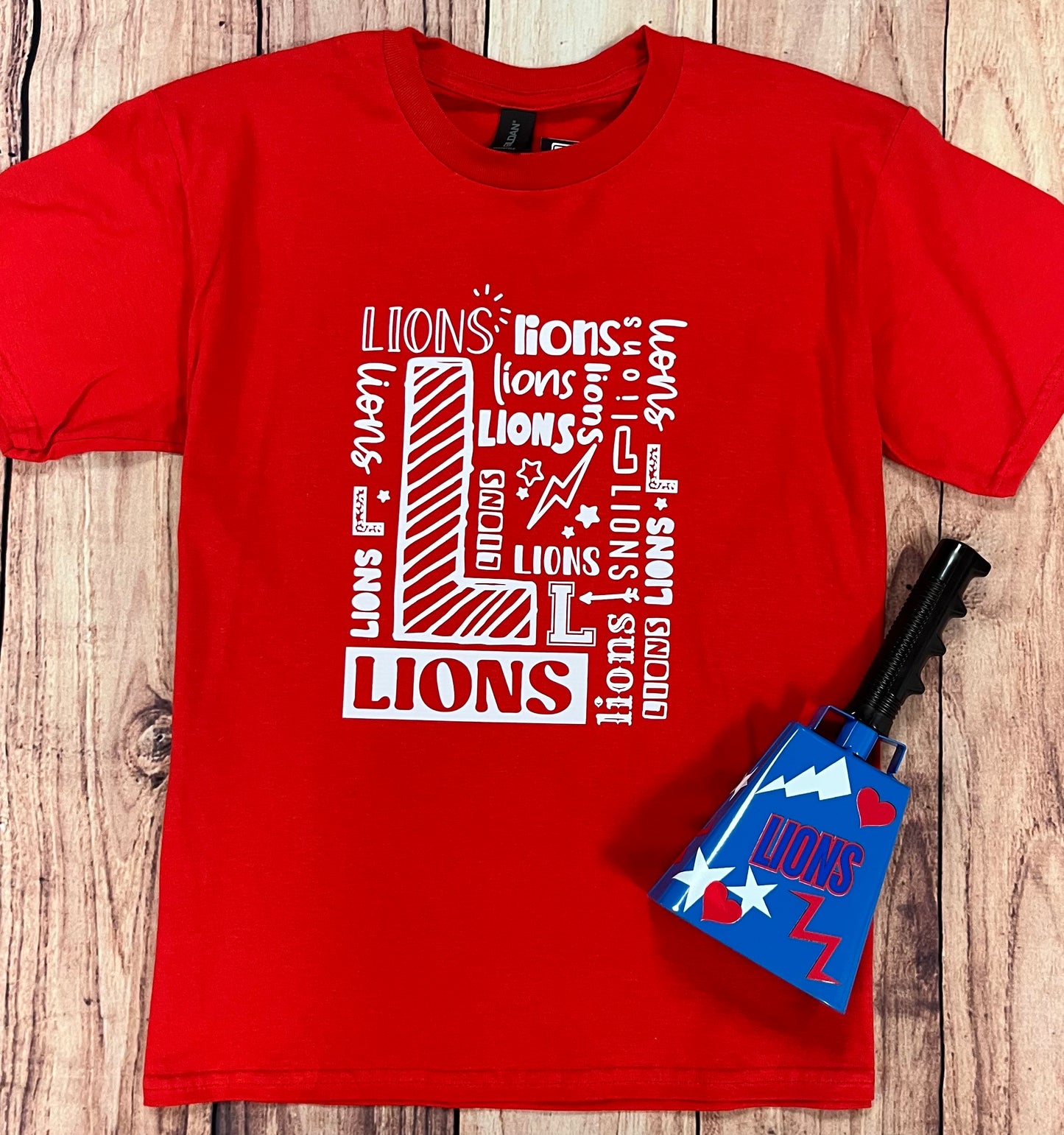 Lions White Typography
