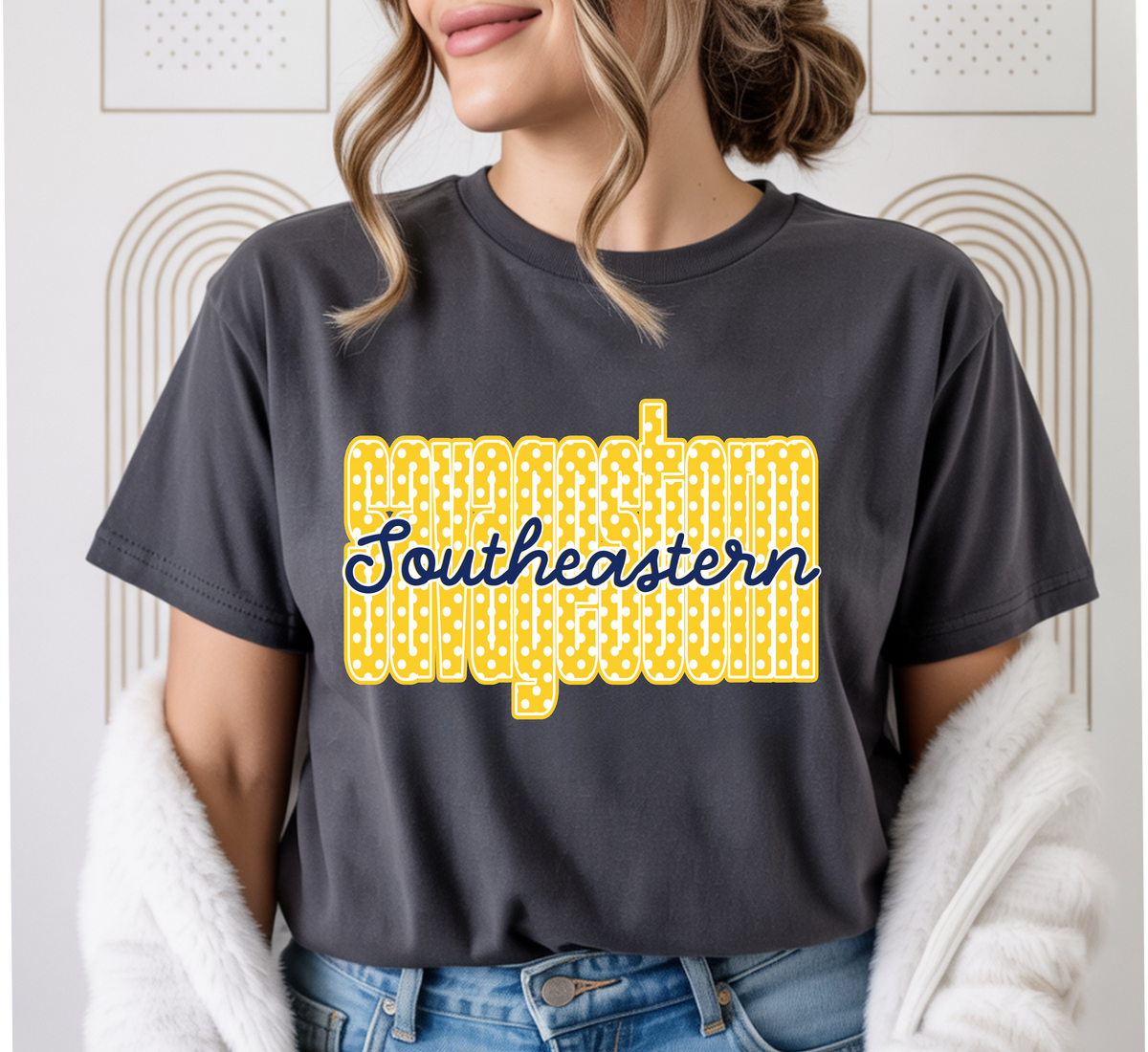 Savage Storm Polka Dot cursive Southeastern