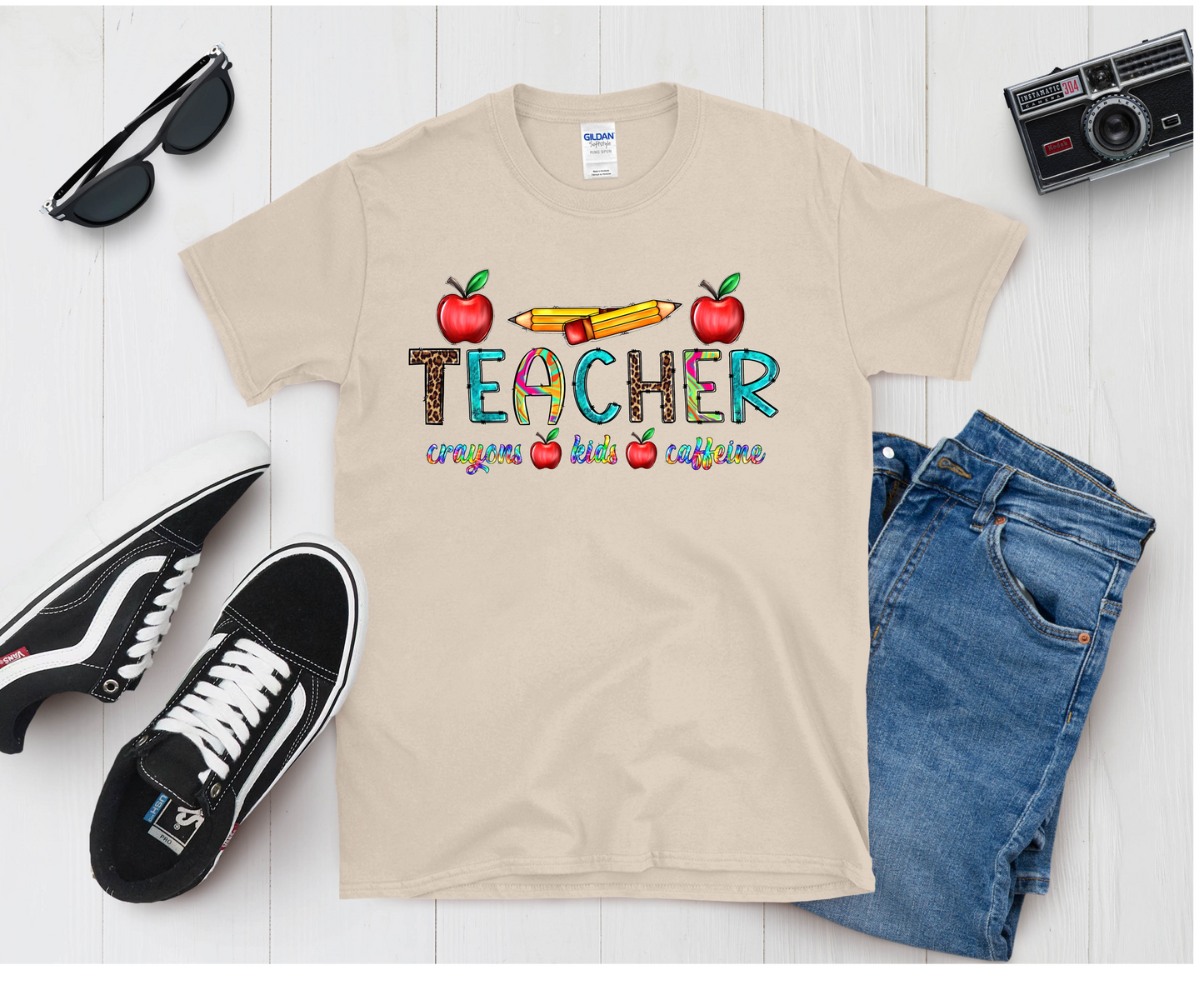 Teacher Apples and Pencils