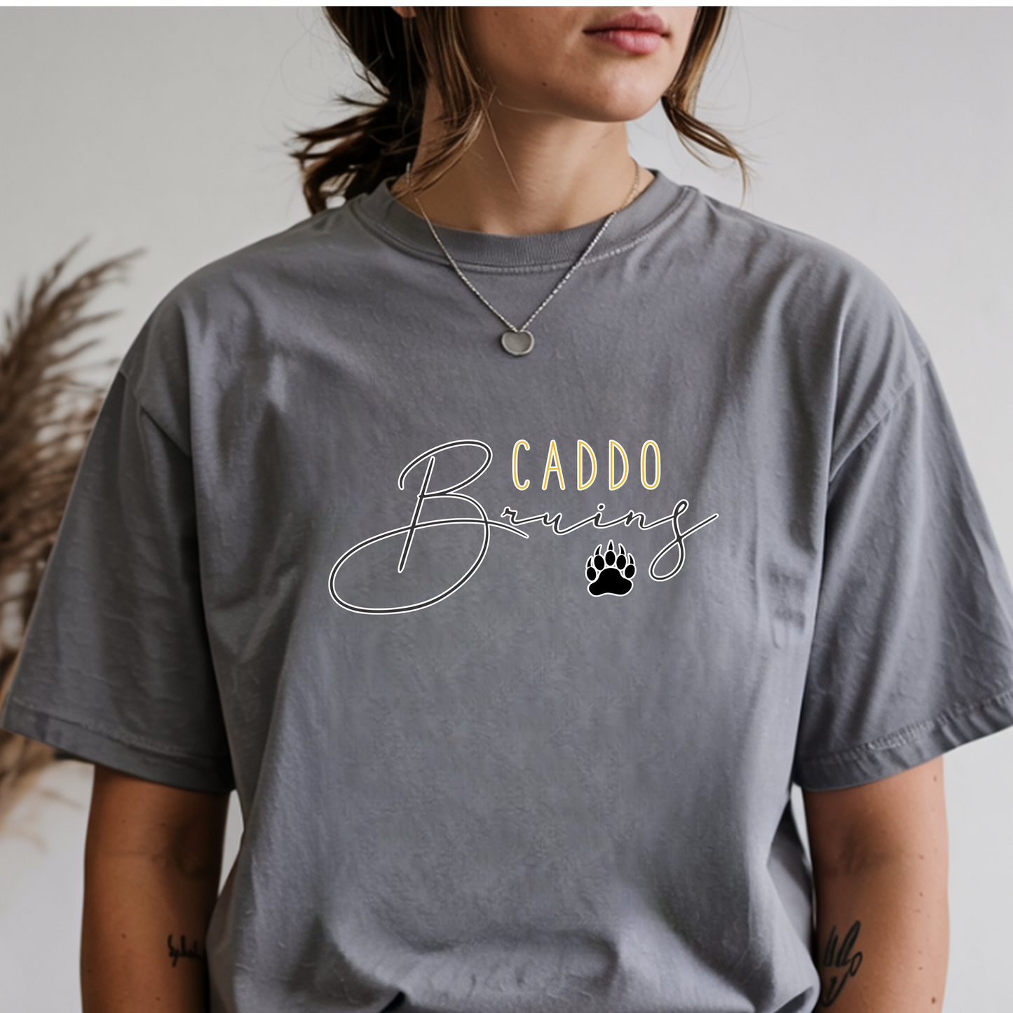 Caddo Bruins Skinny Letters