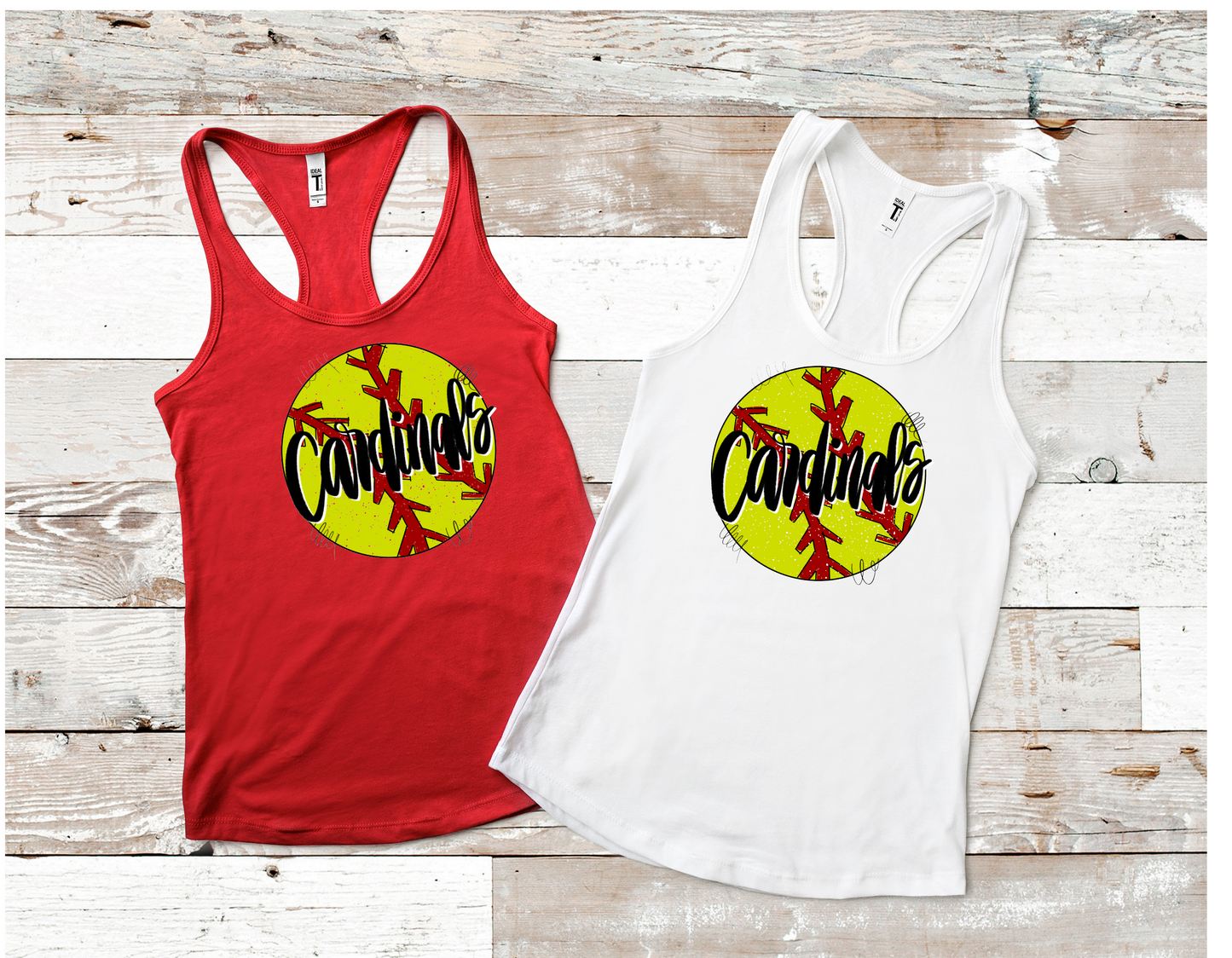 Softball distressed