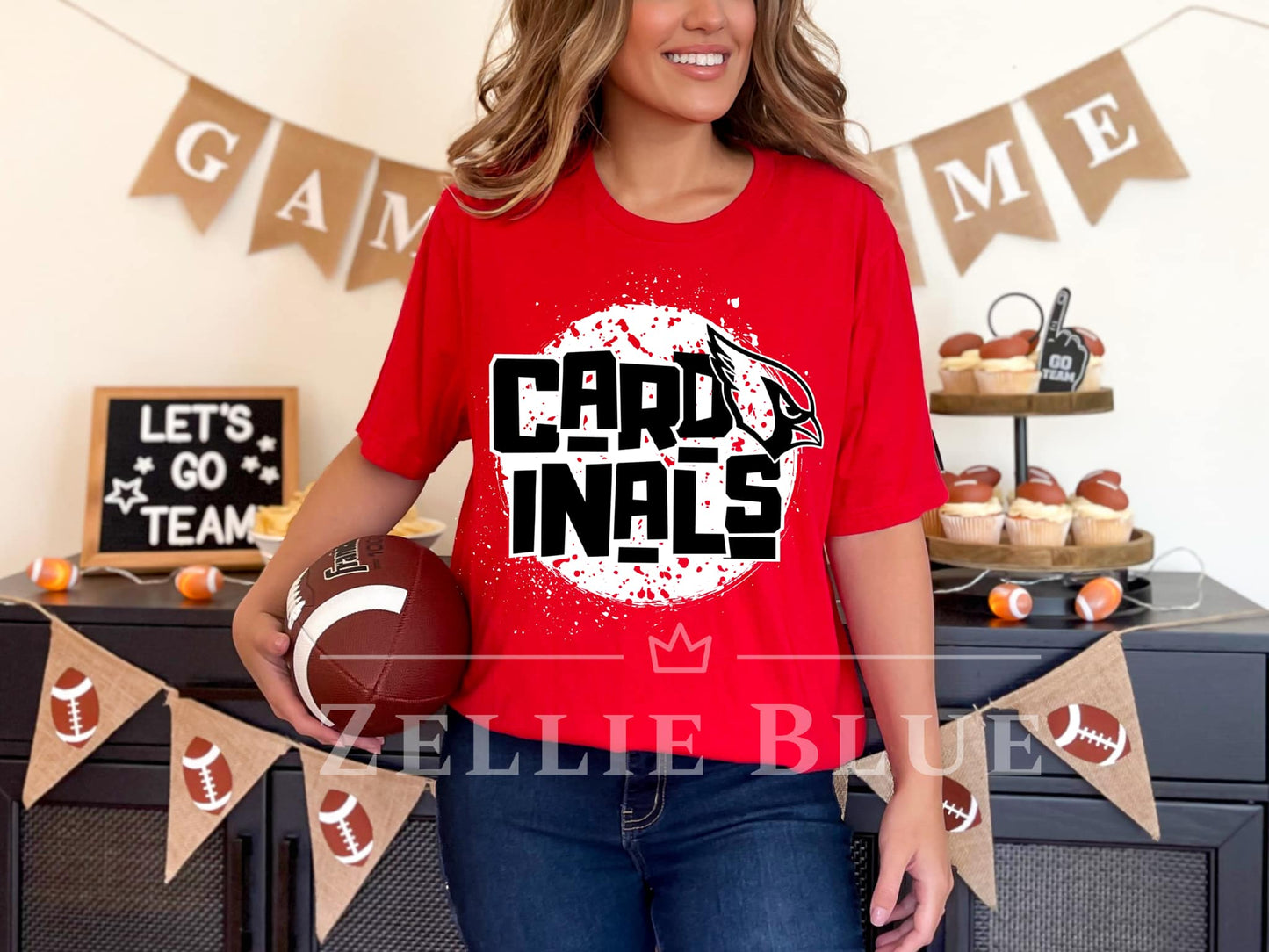 Cardinals Splatter Circle