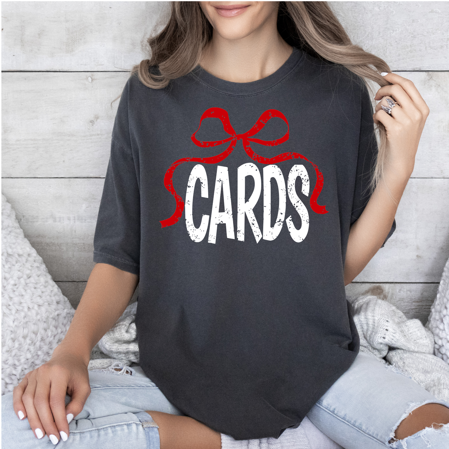Cards Distressed with Bow