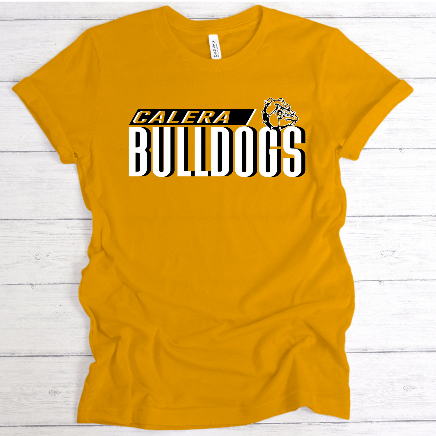 Calera Bulldogs Top Slant and Logo