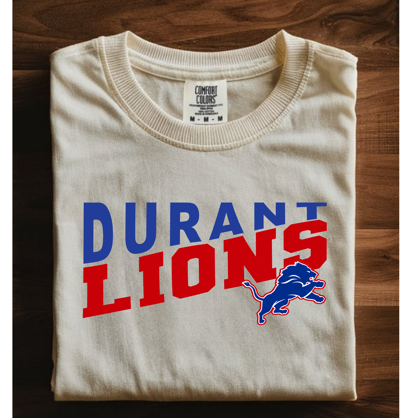 Durant Lions Logo Slant