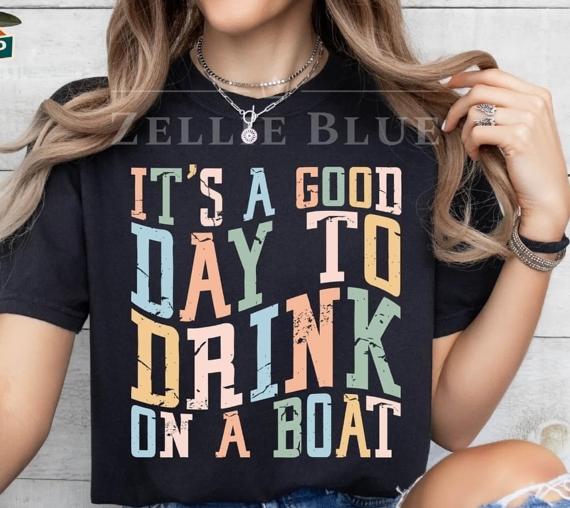 It's a good day to drink on a boat