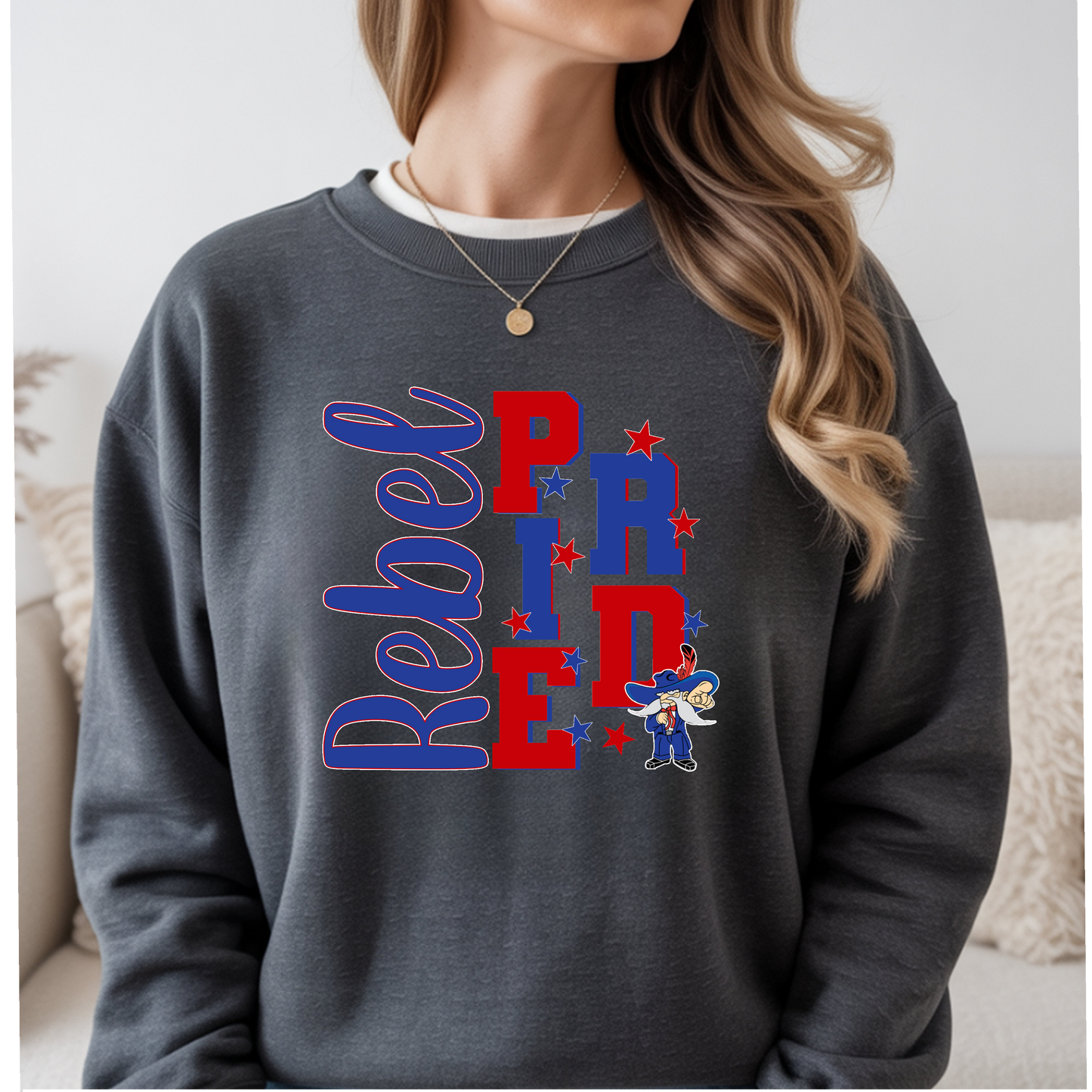 Rebel Pride Tall Offset Letters