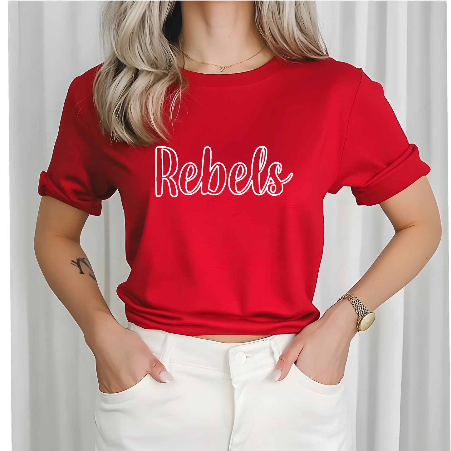 Rebels Cursive Outline