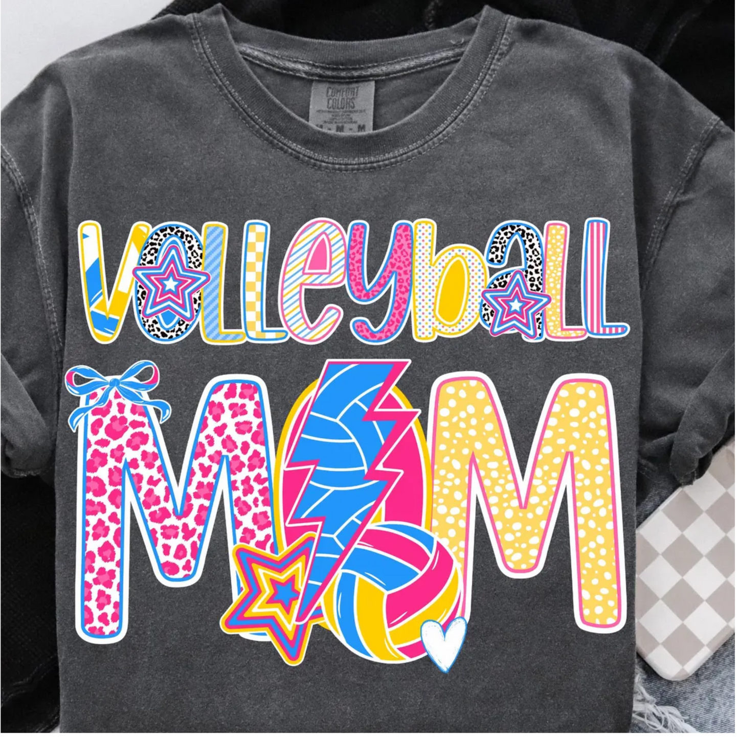 Volleyball Mom Colorful