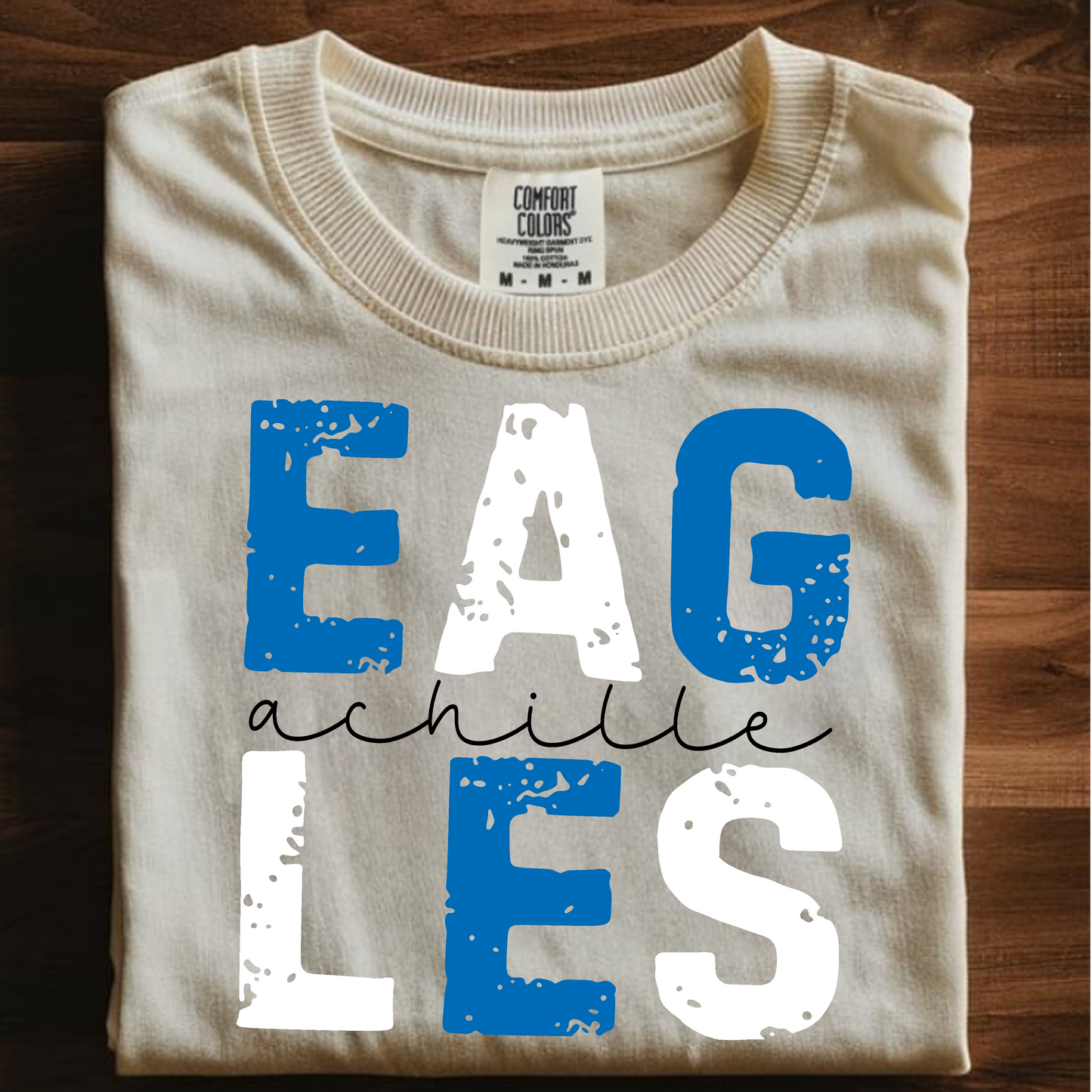 Achille Eagles Large Print with Script
