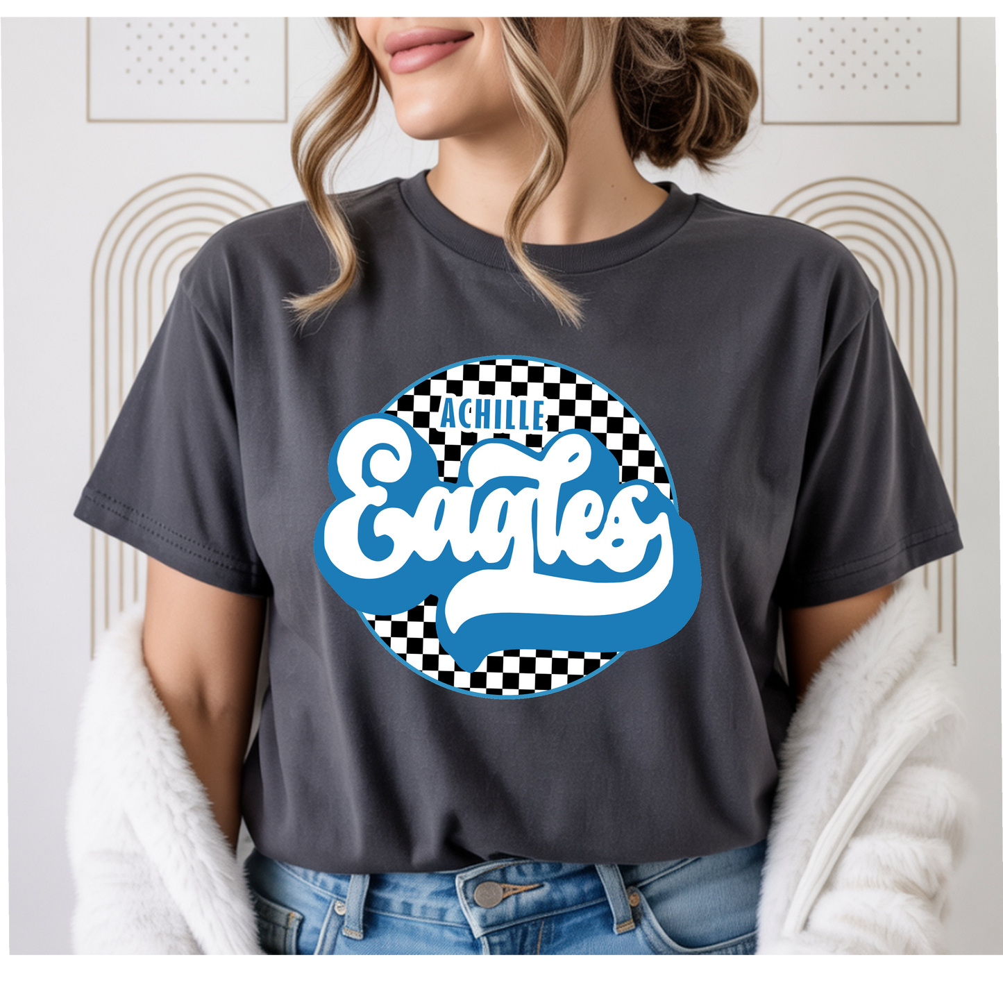 Achille Eagles Checkered Circle