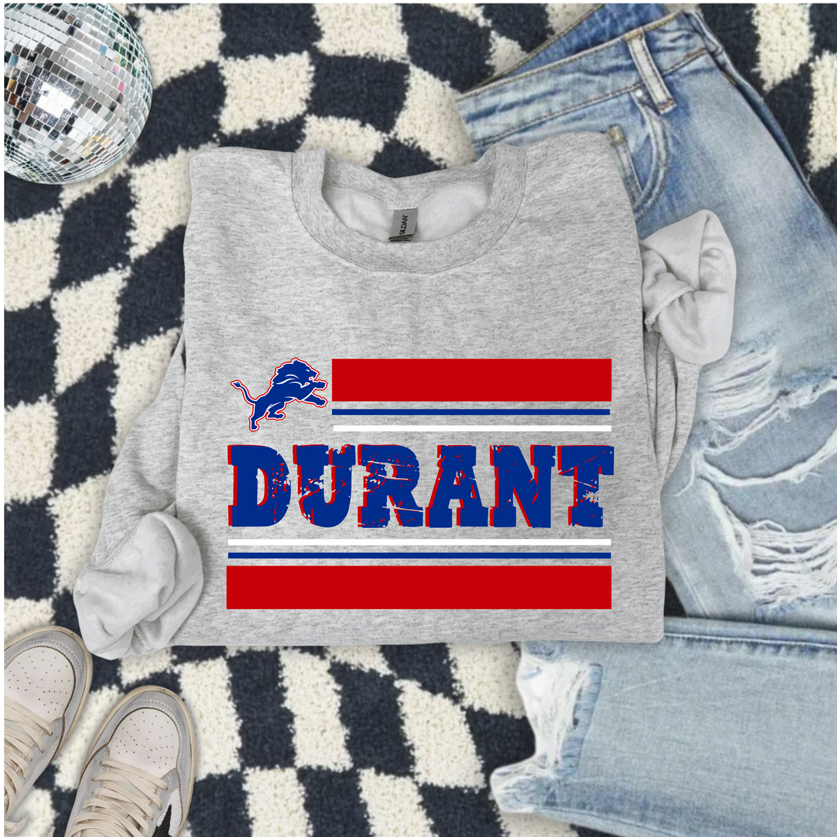 Durant 3 Lines with jumping lion