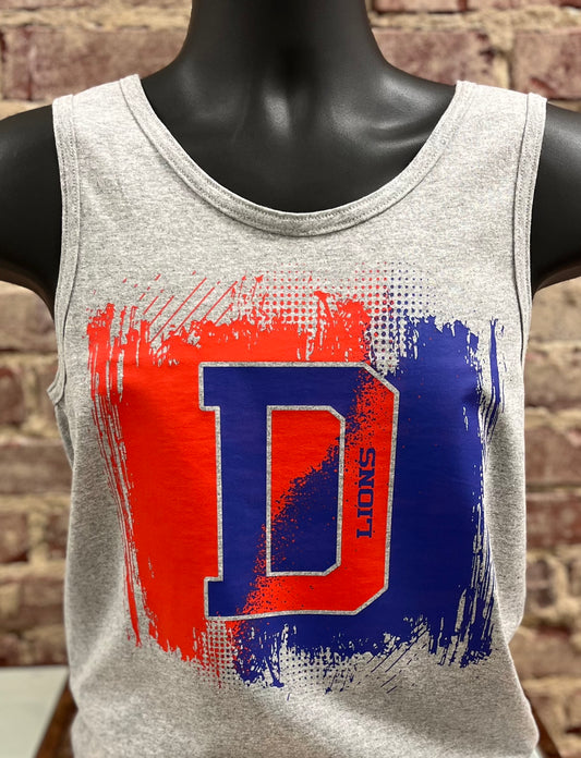 Large Letter Split Paint