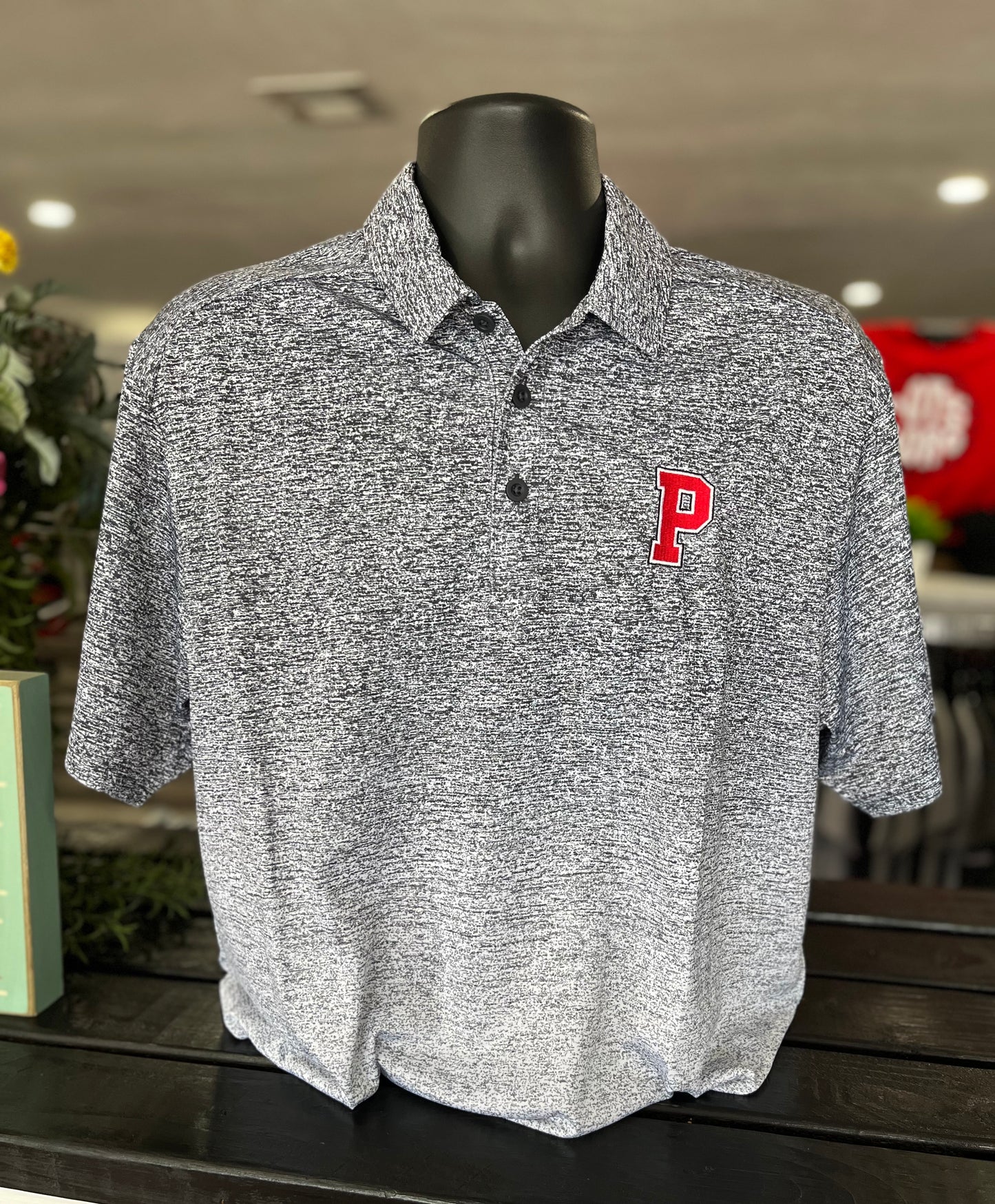 P Embroidered on Ombre Polo