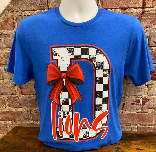 Jumbo Letter with Bow and mascot