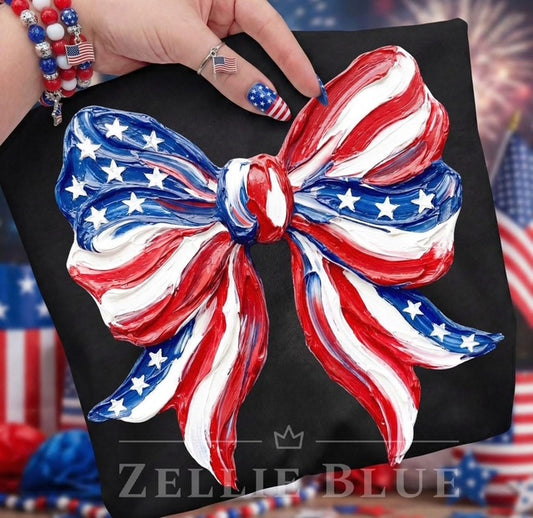 Patriotic Bow Paint
