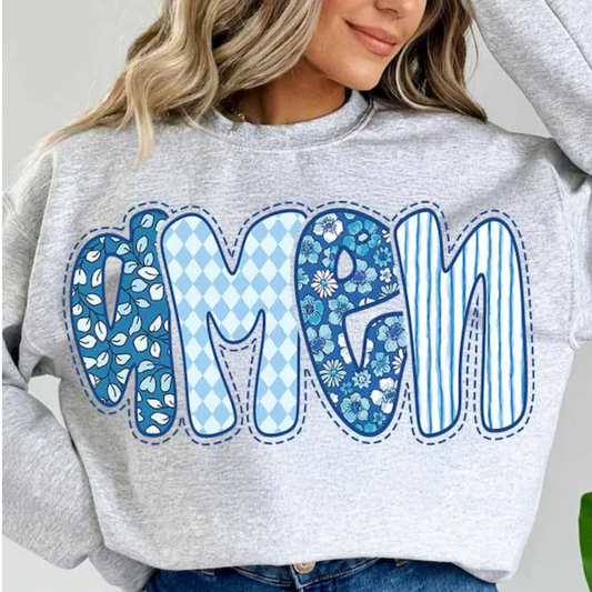 Amen Blue Patchwork