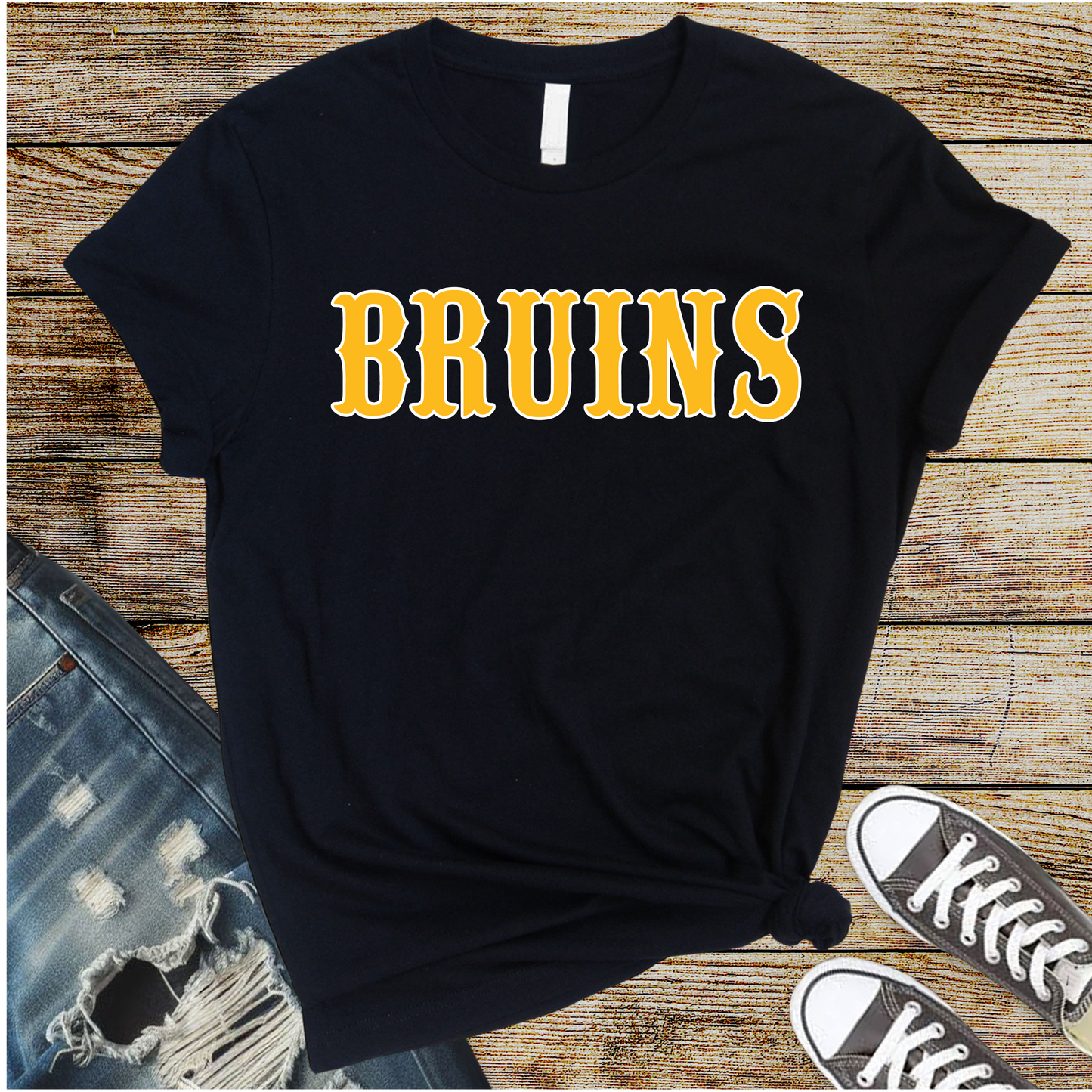 Bruins Gold and White