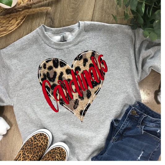 Mascot Leopard Heart