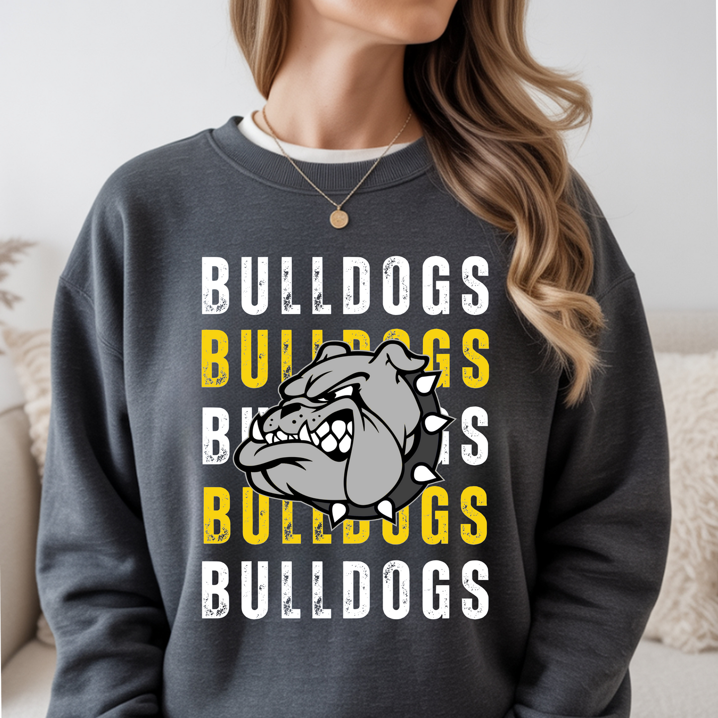 Bulldogs Dist Stacked with Mascot