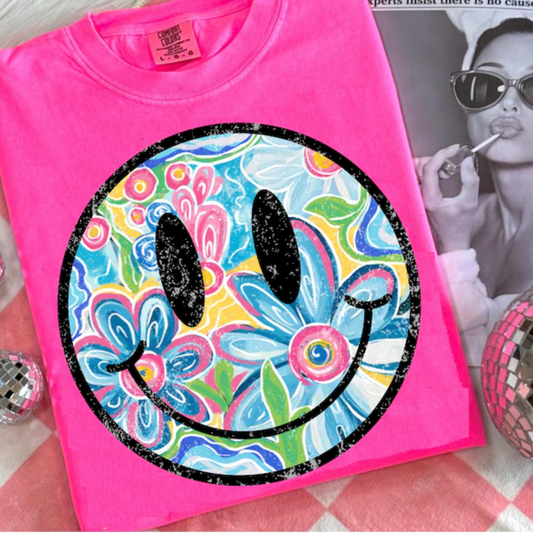 Large Smiley Floral