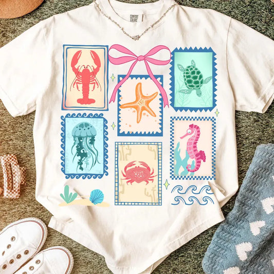 Summer Stamps wit bow