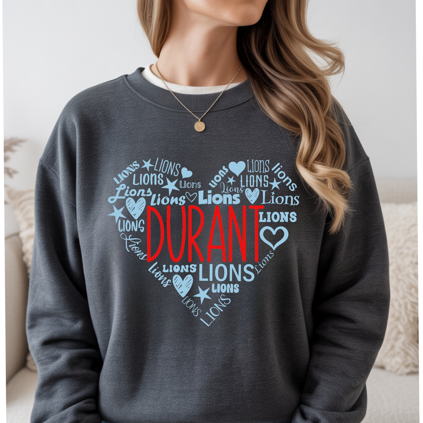 Lions Typography Heart