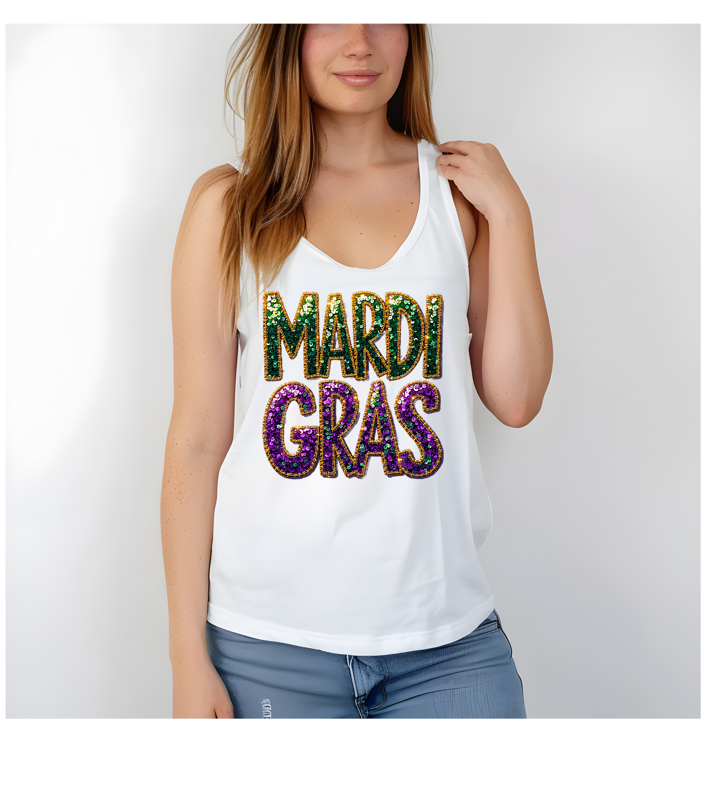 Mardi Gras Faux Sequin