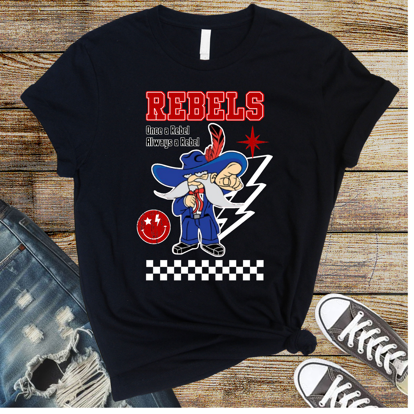 Rebels Checkered Basketball