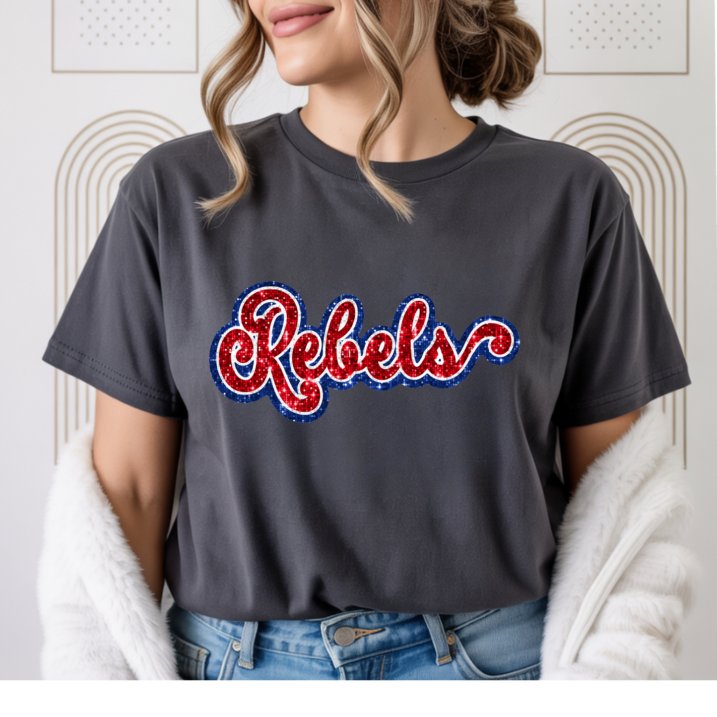 Rebels Glitter Cursive