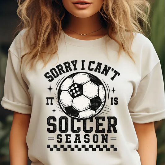 Sorry can't soccer
