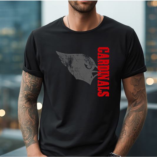 Cardinals Side Name and Grey LOGO