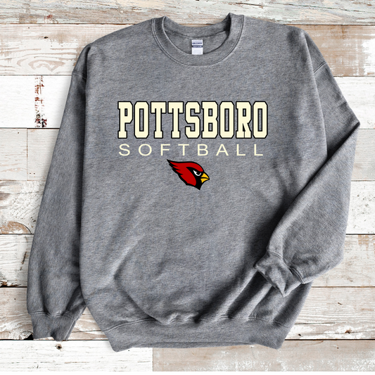 Customizable Vintage Softball or Baseball and Mascot