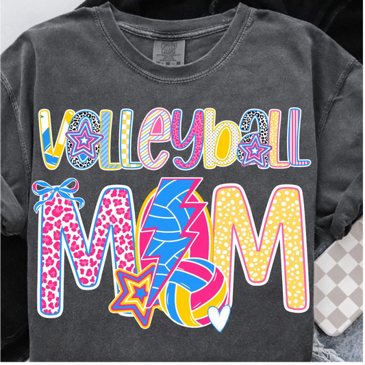 Volleyball Mom Colorful